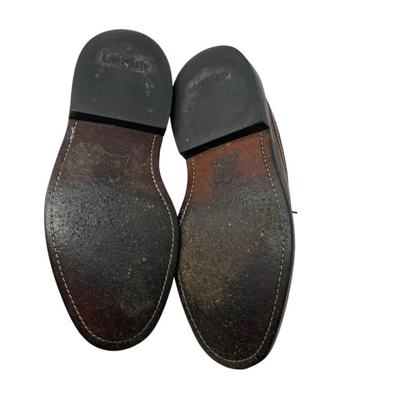 Dexter Wingtip Dress Shoes Men’s 8 EEE Leather Oxford Brogue Vintage Made in USA - Picture 9 of 10